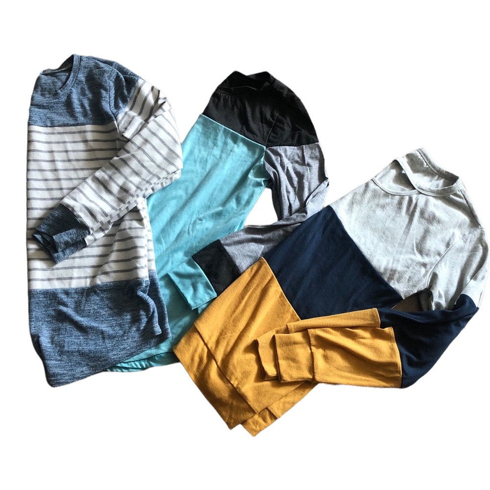 3 long sleeve shirts